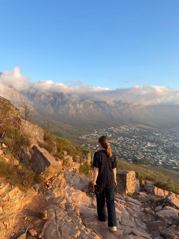 Hiker on Lion's Head